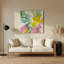 Abstrait fluide, art mural en métal beige 11