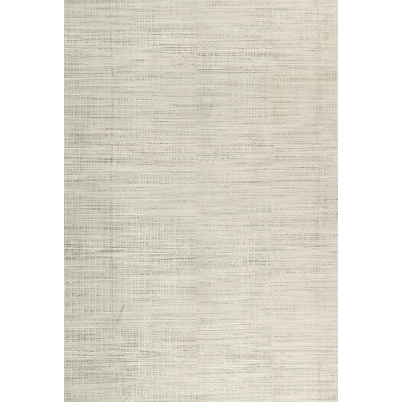 Tapis argenté noué à la main de haute qualité