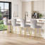 Luxueux tabourets de bar en velours au design moderne et glamour pour la cuisine et le bar