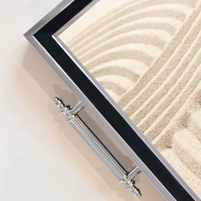 Élégant plateau en verre de 19,7 po x 11,4 po x 1,4 po | Fabrication 100% verre durable | Facile à nettoyer avec un chiffon humide | Idéal pour le service, la présentation décorative et l'organisation | Ajout élégant à la décoration intérieure