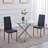 Chiquetta 2 - Person Glass Top Three Leg Dining Set