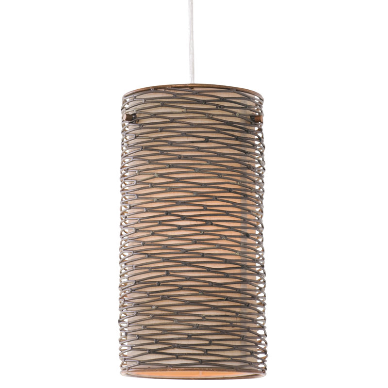 Mini-luminaire suspendu 1 lumière Flow - Minerai martelé