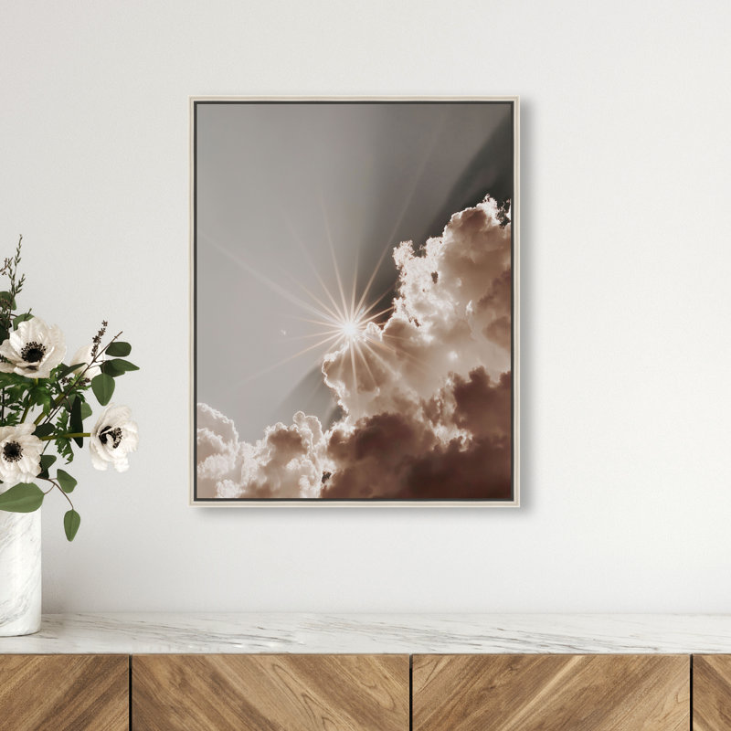 Sun Rays I Print by Oliver Gal, 21" H x 17" W, Silver Floater Frame