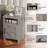 Farmhouse Nightstand with Storage Shelves Bedside Tables End Table for Bedroom Modern Wood Side Table Living Room-114220787
