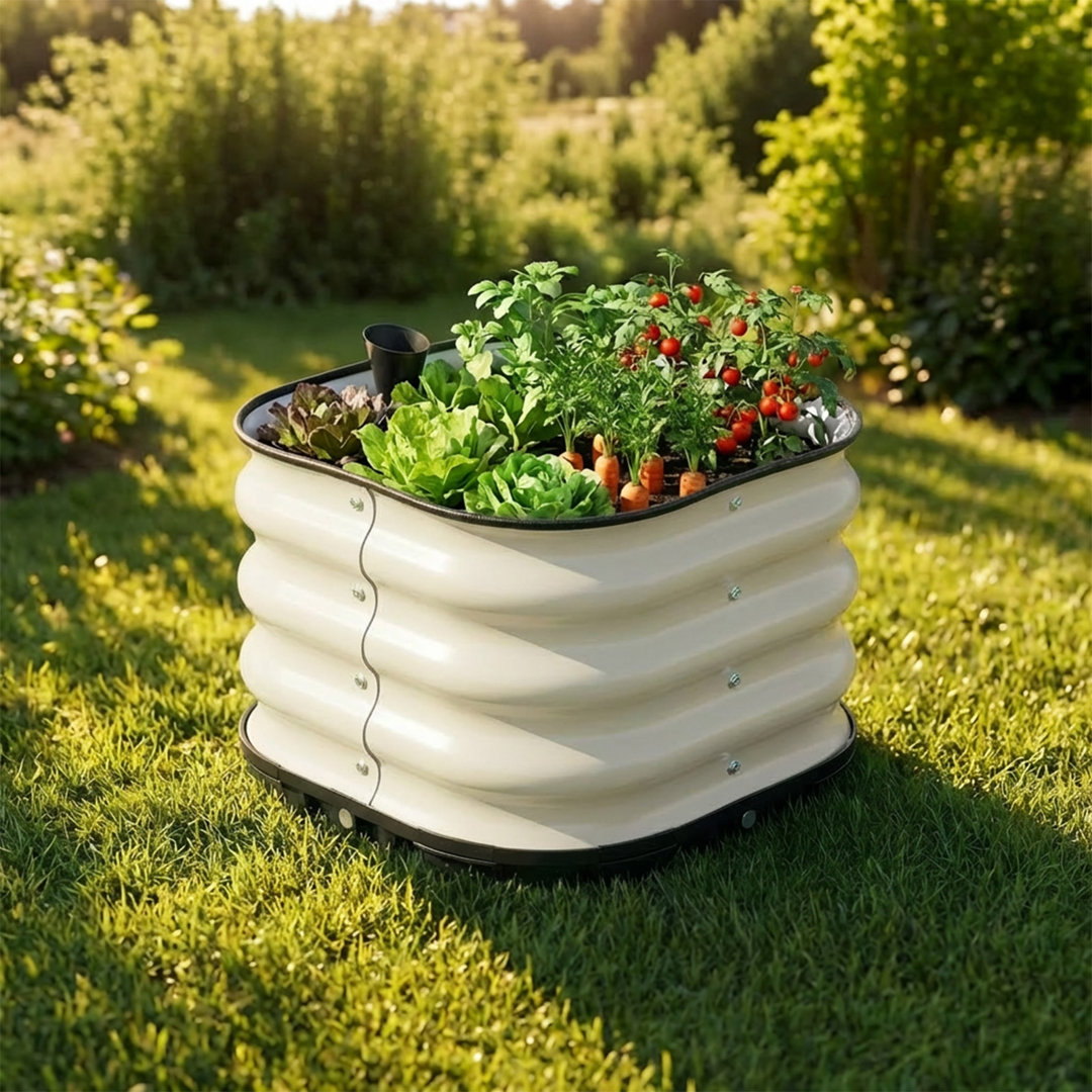 Galvanized Raised Garden Bed Kit with Self Watering System