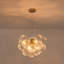 6 - Light Dimmable Swirled Glass Globe Sphere Chandelier-1186414689