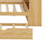 Lit de jour en bois Trundle - tablettes de rangement, bureau d'étude (conception multifonctionnelle)-1995178893-1995178892