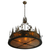 Moose At Dusk 4 - Light Chandelier