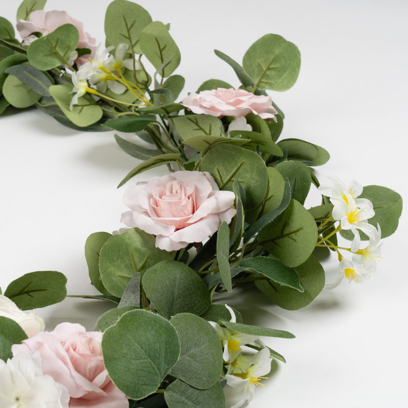 150cm Pink Mixed Floral Vintage Garland