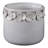 Planter Ceramic Round With Sculpted Floral Rim Detailing And Drainage Hole For Decorative Display Or Plant Support-1843449754