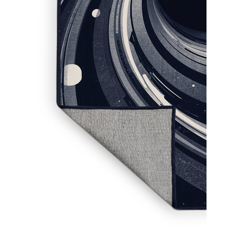 Tapis gris moderne délavé à la machine lavable à la machine Chaplin, 5 x 8