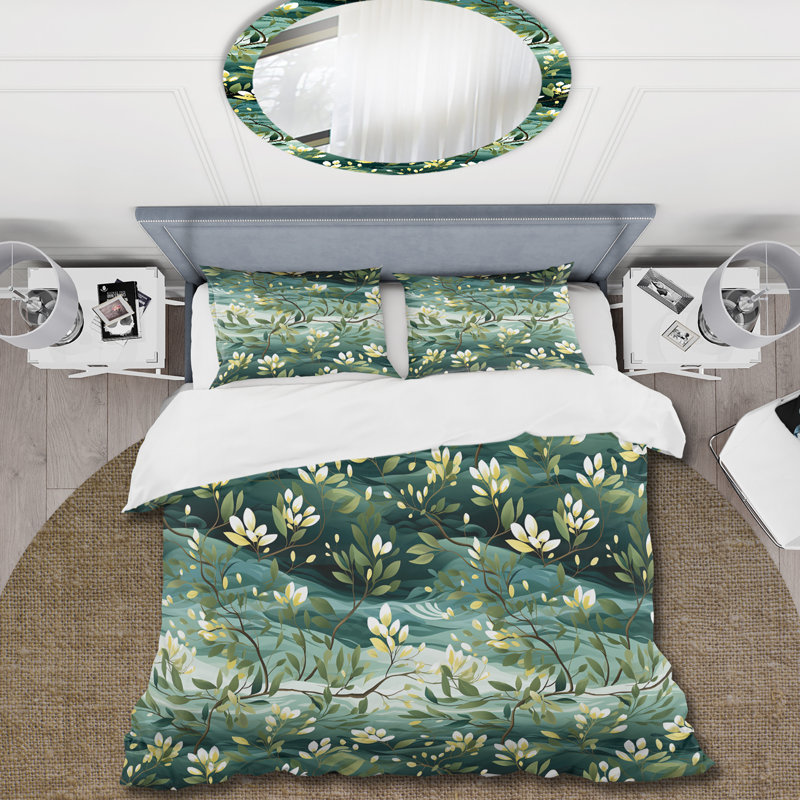 Ensemble de housse de couette Mangrove Serenity, Housse de couette pour très grand lit et 2 très