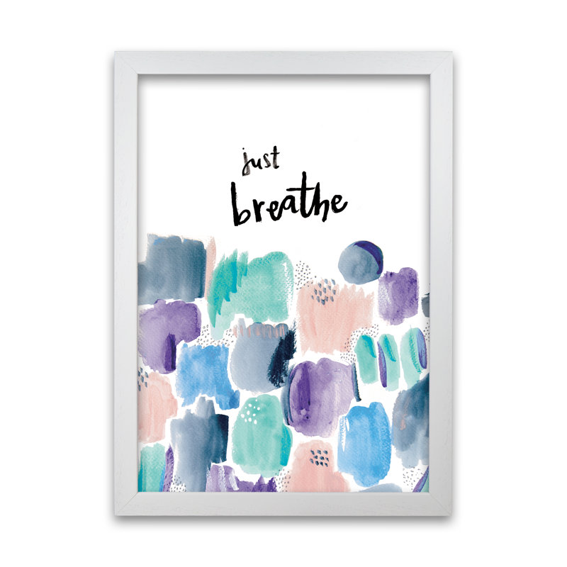 Just Breathe by Laura Irwin - Print, 84cm H x 59.4cm W x 3cm D, White Framed