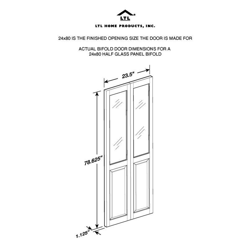 Porte pliante Pinecroft Design Tech, L 23,50 po x H 42,00 po