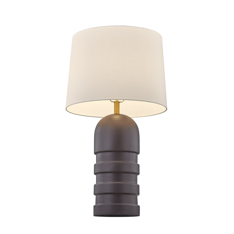 Lampe de table 1 lumière Wehunt, Brun
