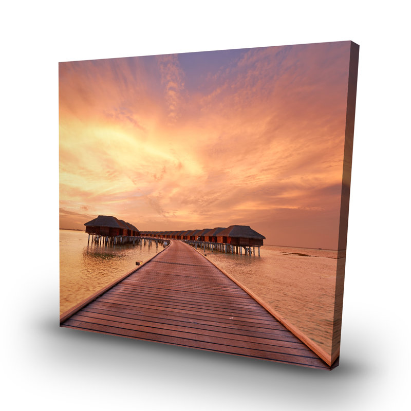 Sea villas - 32"x32" art on canvas