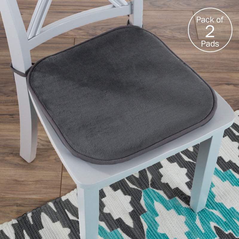 Outdoor 1'' Dining Chair Seat Cushion, Charcoal