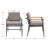 Modern Upholstered Dining Chair With Armrests And Backrest, Stylish Dining Chair With Removable Upholstery-1935926071