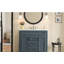 Coiffeuse 36 po, armoire de rangement moderne avec 2 portes à fermeture douce et 2 tiroirs-120406533