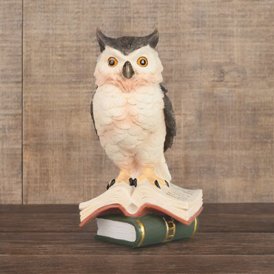 Figurine hibou 6 "sur livres