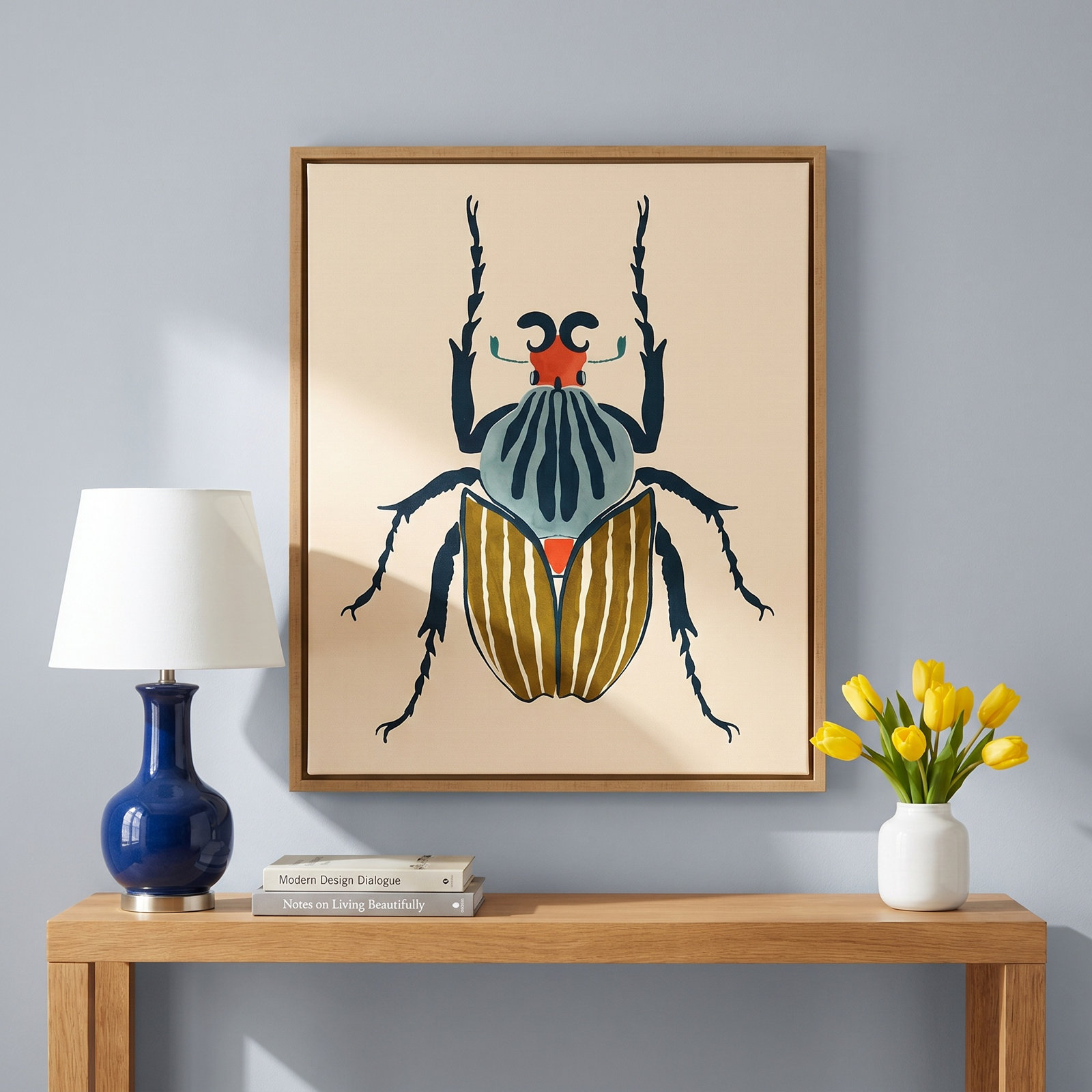 Beetle Bug I by Victoria Barnes, 28" H x 23" W  x 2" D