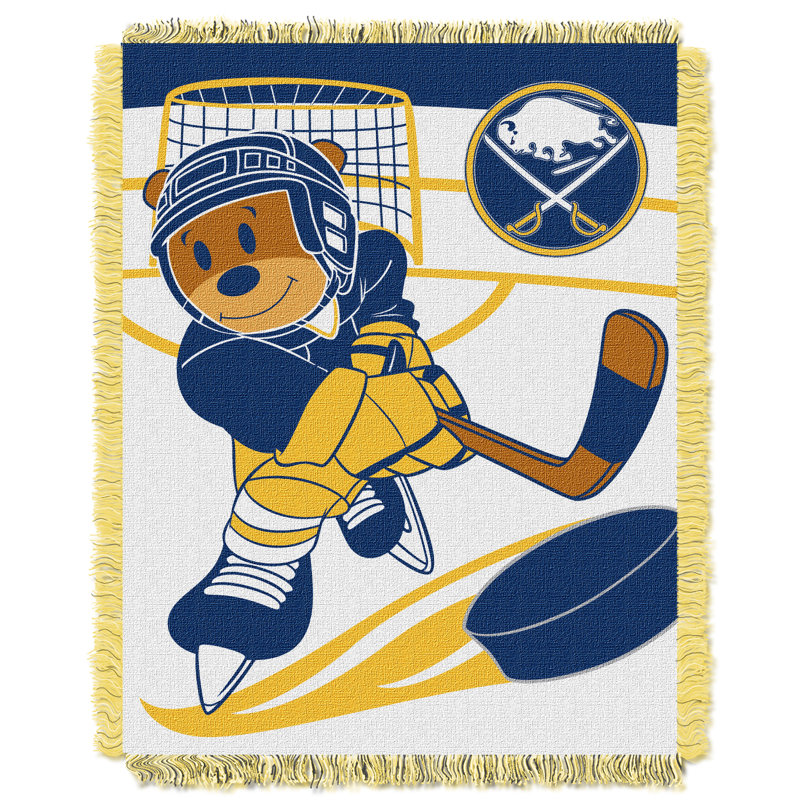 Couverture de jet tissée par bébé de sabres NHL