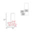 Armoire flottante pour couloir Lowell, salon, blanc
