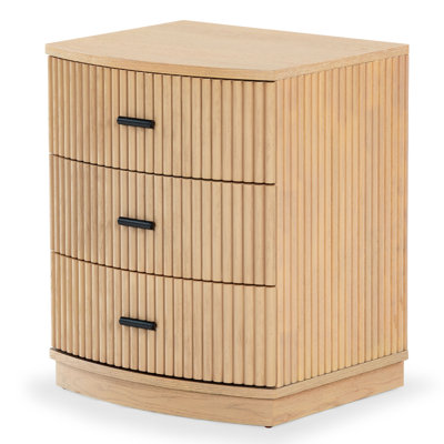 Dorchester 3 Drawer Reeded Nightstand