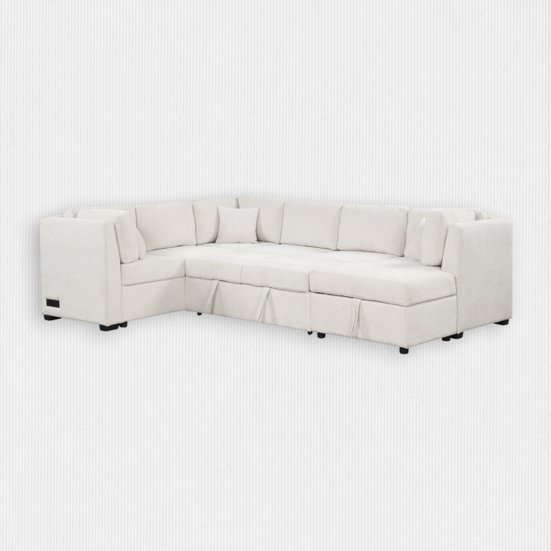 4-Piece 108.6'' Upholstered Chenille U-Shape Sectional