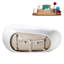 Baignoire autoportante 63 po avec drain interne 63 po Streamline