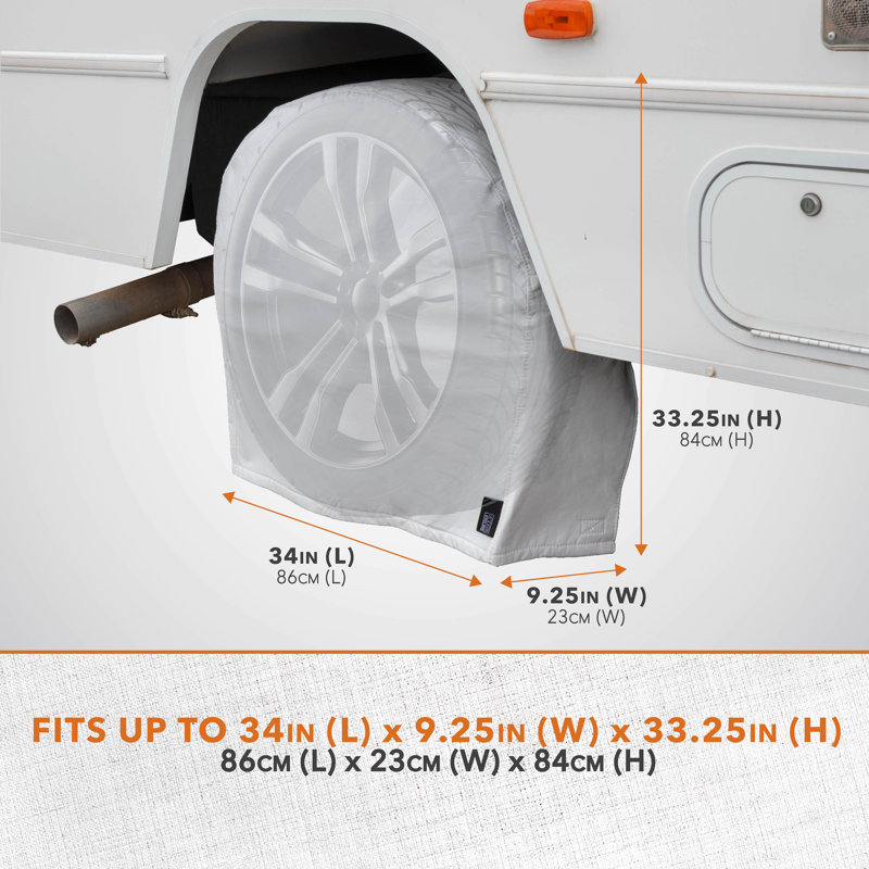 Wheel Cover By Modern Leisure, 33.25" H x 9.25" W x 34" D