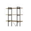 Rustic Oak & Black Finish Bookshelf