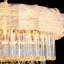 Lustre en cristal 24 po, plafonnier moderne