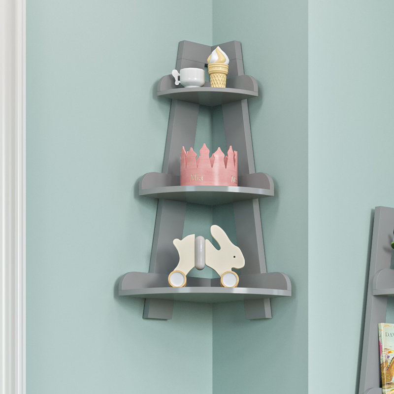 65.41cm H X 39.37cm W Standard Kids Bookcase, Grey