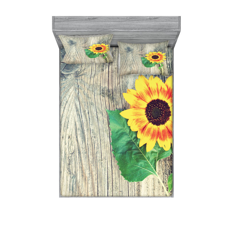 Drap-housse et coussin décoratif Ambesonne, Ensemble de draps pour très grand lit californien