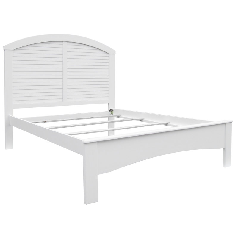 Sunset Panel Bed in White, King
