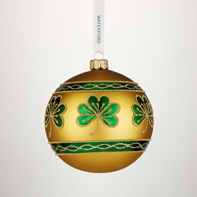 Holiday Heirlooms Emerald Shamrock Bauble