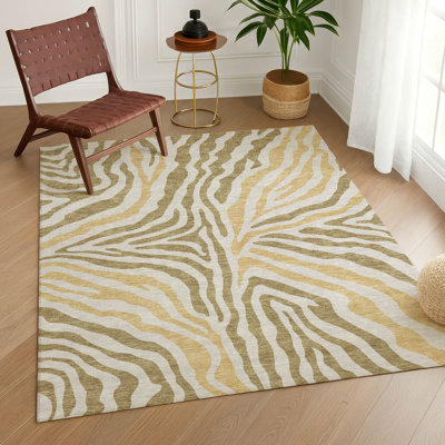 Machine Washable Indoor/Outdoor Chantille ACN2523 Animal Rug