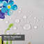 Rideau de douche imperméable à motif floral avec 12 crochets-407141060