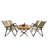 Multi-Function Foldable And Portable Dining Set, 1 Dining Table & 4 Folding Chairs