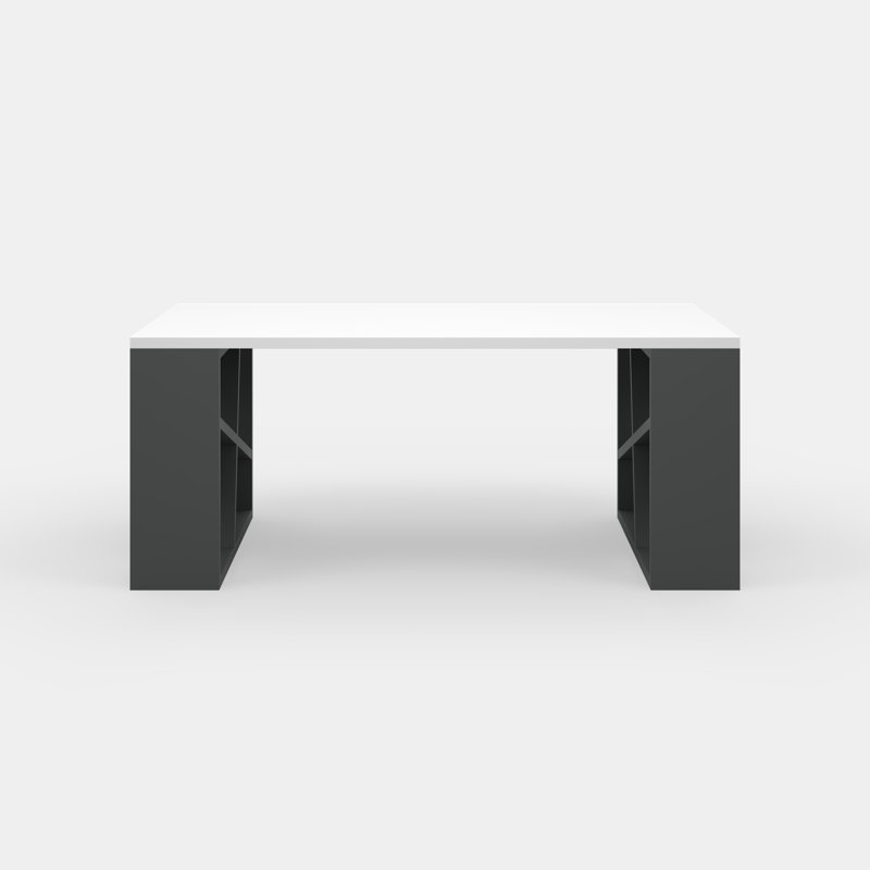 Yareli Single Coffee Table, White/Anthracite