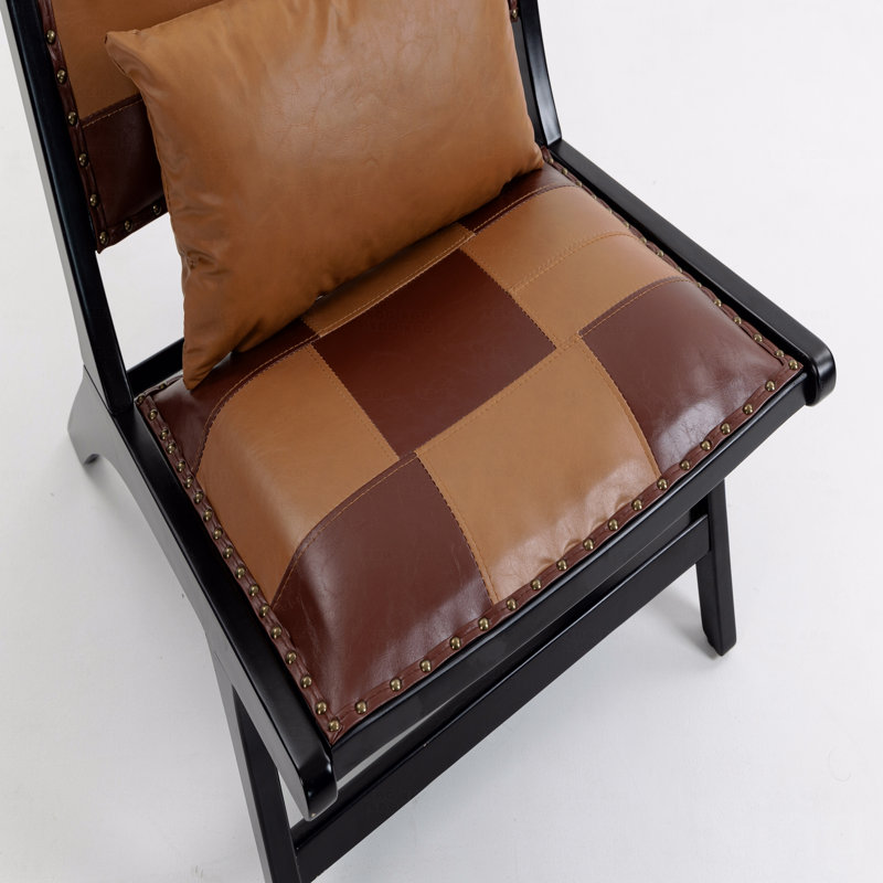 Modern Style Boho Accent Chairs, Brown