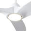 Baylor 60-in White dimmable dimmable LED Ceiling Fan