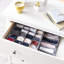 Sous-vêtements, organisateurs de tiroir de commode, paquet de 2, gris