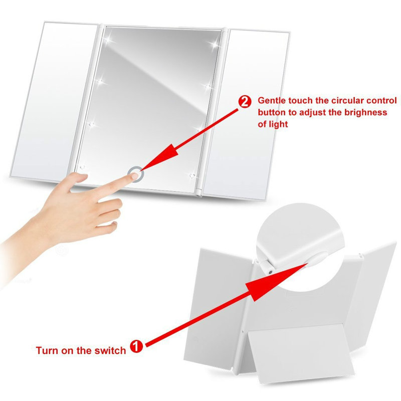 Dreadnaught Flat Mirror, White