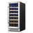 Yeego 15" Single Zone Built-In Under Counter Wine Cooler, 33 Bottle Compressor Wine Refrigerator-125526710