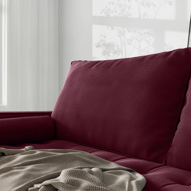 Masterson Loveseat Sofa, 58" Love Seat for Small Spaces,Spring Cushions,Easy Assembly Sofa Couch w/Throw Pillow for Bedroom Living Room