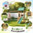 Bezseller Wooden Swing Set for Backyard, 6-in-1 Playground Sets with Wave Slide, Play Deck, Rock Wall Ladder, Chalkboard, 2 Belt Swings & Basketball Hoop Outdoor Playset