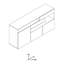 Pensiero 180cm Sideboard