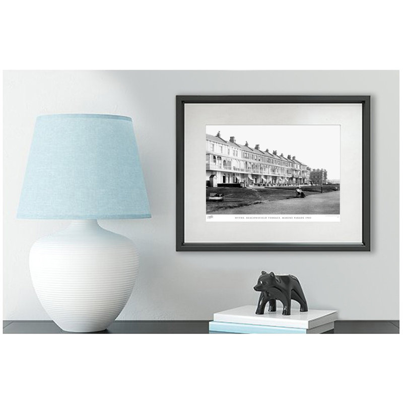 Hythe, Beaconsfield Terrace, Marine Parade 1903 by Francis Frith - Single Picture Frame Print, 45cm H x 60cm W x 2.3cm D